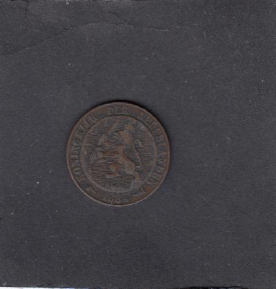 Beschrijving: 2 1/2 Cent WILLEM III